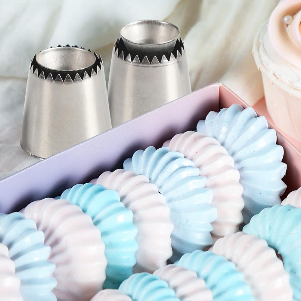 [Elegan] Icing Piping Nozzle Dessert Biskuit Cupcake Kue Dekorasi Rusian Pastry Tip