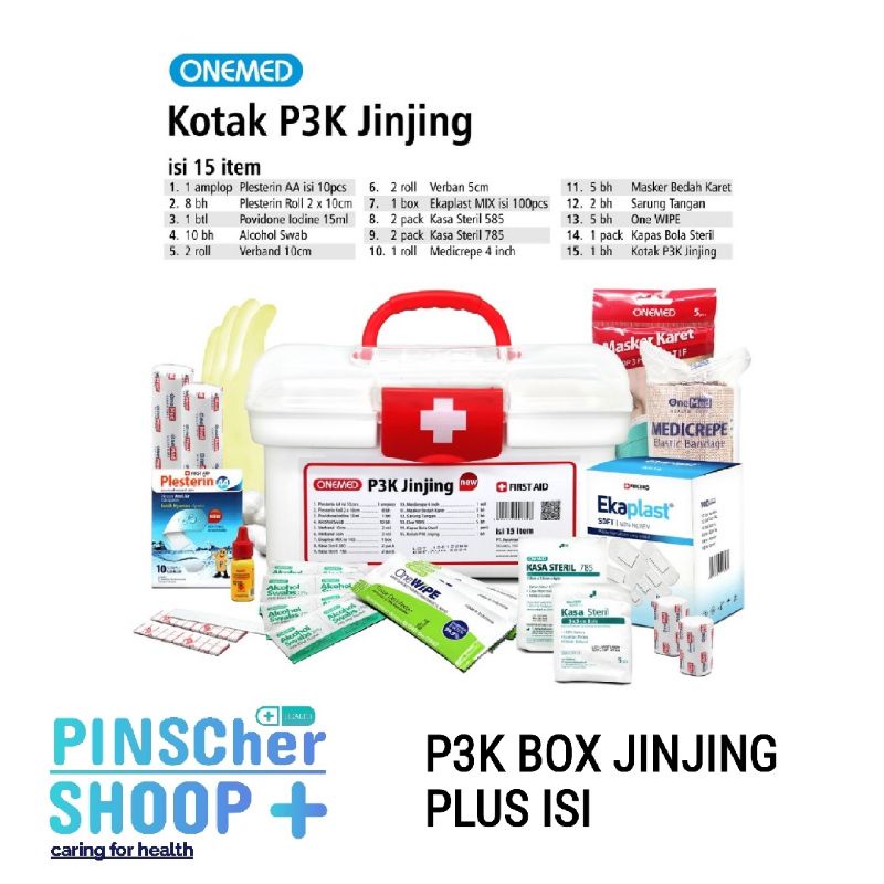 KOTAK P3K JINJING + ISI FAMILY KIT ONEMED