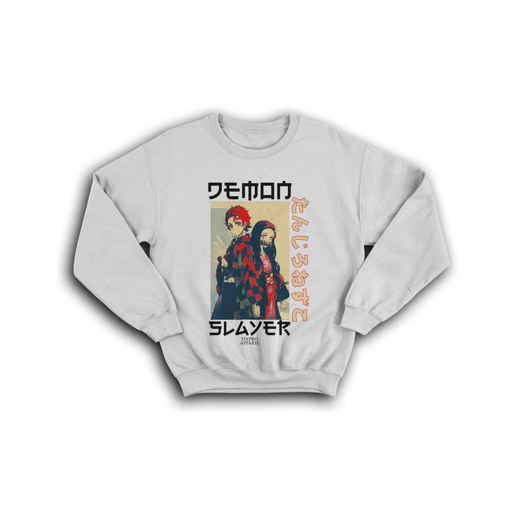 SWEATER CREWNECK ANIME TANZUKO TANJIRO NEZUKO KAMADO DEMON SLAYER