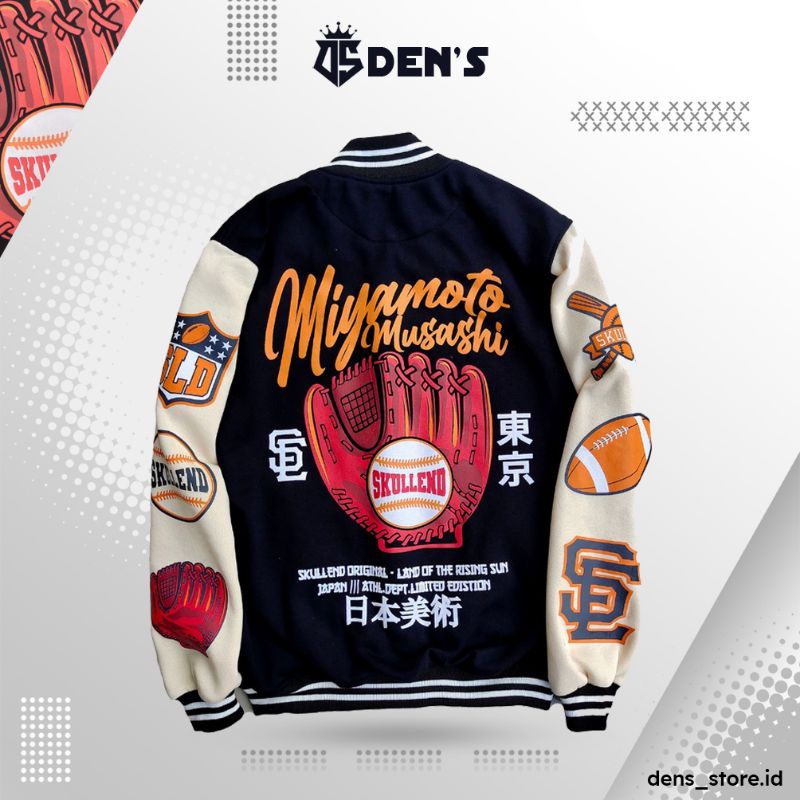 Jaket Varsity Baseball Pria Wanita Varsity Jacket Vintage Baseball Oversize Jumbo Original