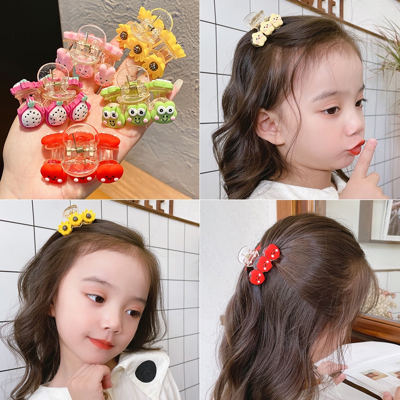 Kartun Buah Lucu Kecil Bunga daisy Jepit Rambut Korea scratch clip fashion Anak Aksesoris Rambut