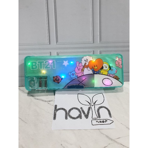 kotak pensil lampu/pencil case LED/kotak pensil MAGNET NYALA/MAGNET LED-BTS MAGLED