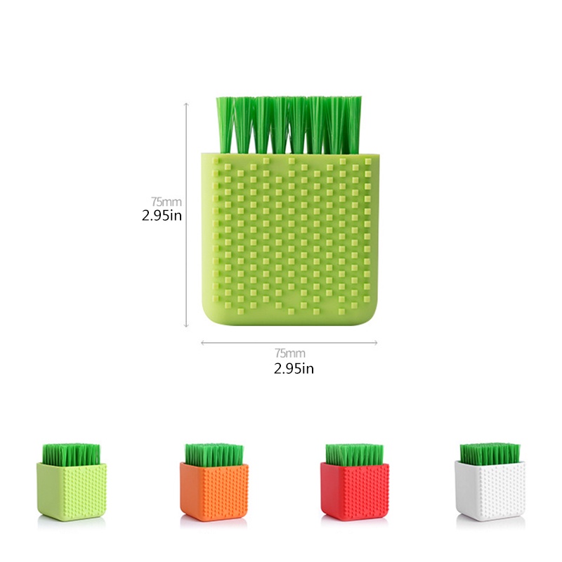 Cube Design Clothes Cleaning Brush Laundry Underwear Panties Washing Silicone Brush Home Soft Scrubbing Dual-use Foam Brushes