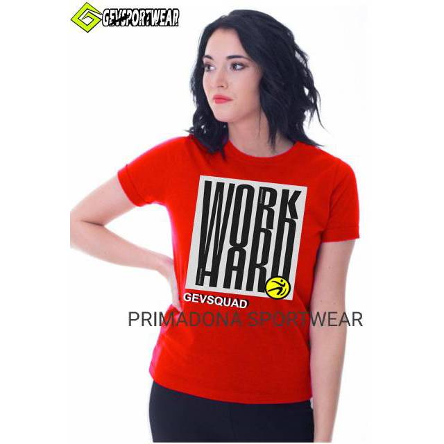 BAJU SENAM GEVSPORTWEAR ATASAN T-SHIRT WORK SPORT GEV