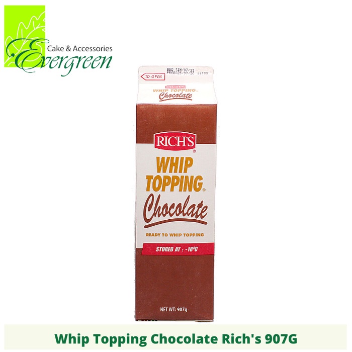 

Rich Whip Topping Chocolate 900g