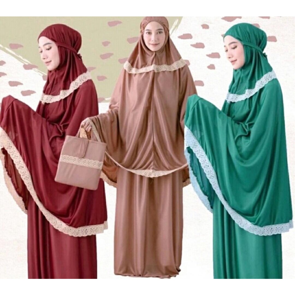 Grosir Mukena Jumbo Hyget  Polos Renda Premium By Ida Grosir