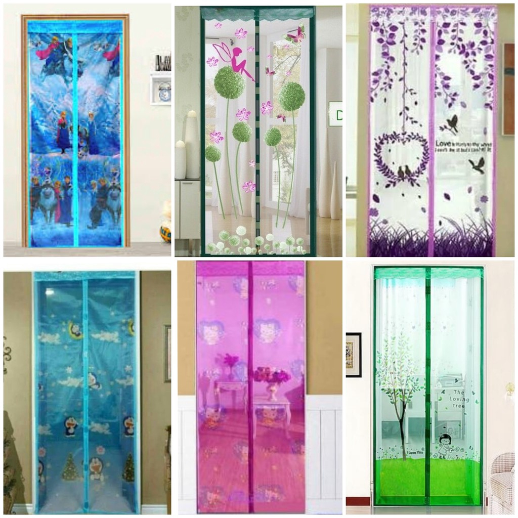 Tirai Magnet Motif Gambar/ Mosquito Net / Tirai Anti Nyamuk