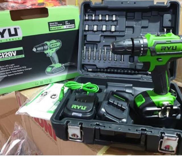 RYU Mesin Bor Cordless 20V