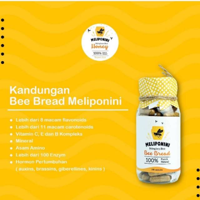 

Kandungan dan Manfaat Bee bread from Meliponini Honey