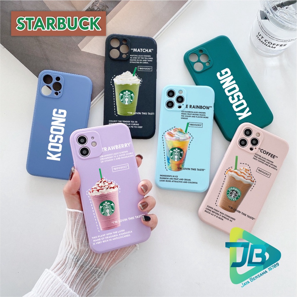 CASE CASING SOFTCASE SILIKON MACARON PELINDUNG KAMERA KOPI STARBUCK OPPO VIVO SAMSUNG XIAOMI REALME IPHONE ALL TYPE JB5564