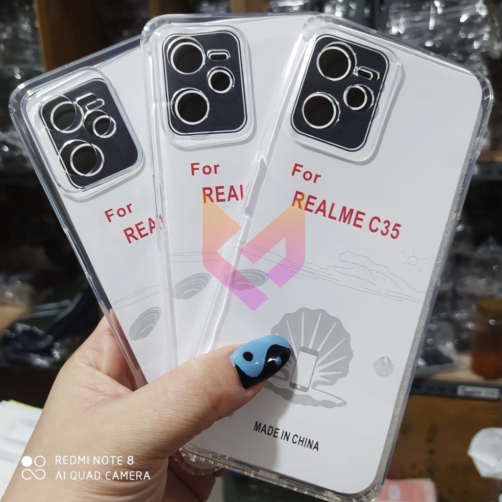 Promo Case REALME C35 / NARZO 50A PRIME / C31 / C30 SoftCase Clear Transparans/Case Airbag/softcase Anti Crack Proteck Camera Case Fusion Xundd Realme C31