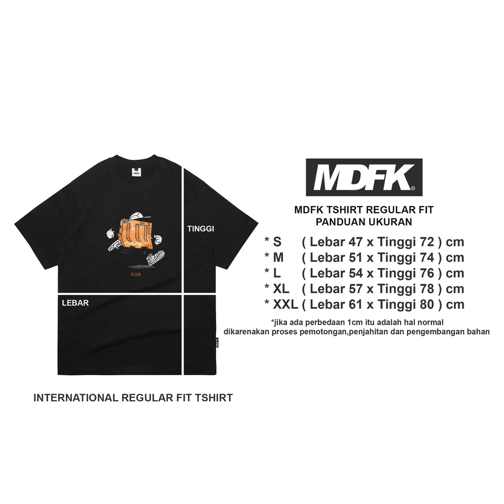 MDFK Barrier T-shirt (black) graffiti character