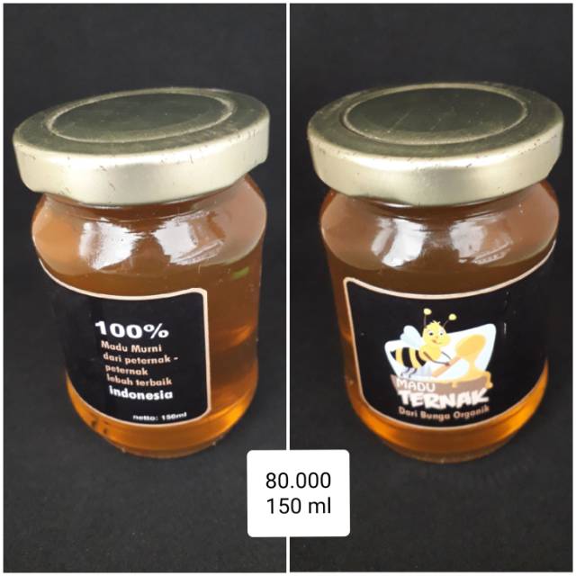 

MADU ASLI madu murni madu original madu ternak bunga mellifera madu cair 150 ml