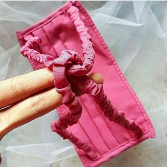 (COD) Masker Kain Hijab Serut