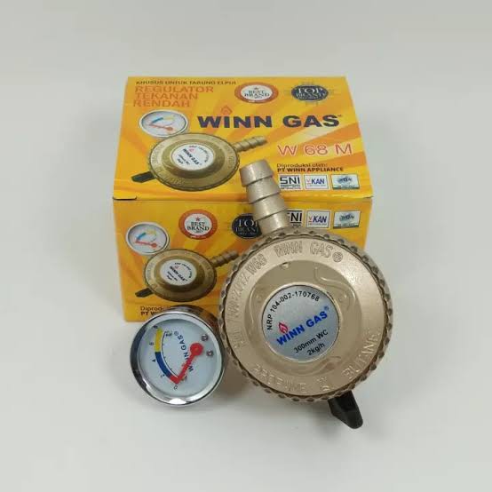 Winn Gas W 68 M. Regulator Kompor Dengan Meteran