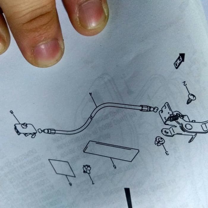 Opener Fuel Knob Pembuka Pintu Bensin Suzuki Karimun Estilo ASLI SGP!
