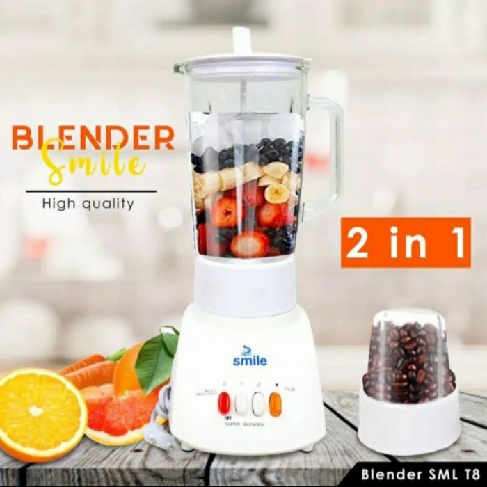 Blender NATIONAL SMILE SML-T8 Blender Kaca 2 in 1 blender