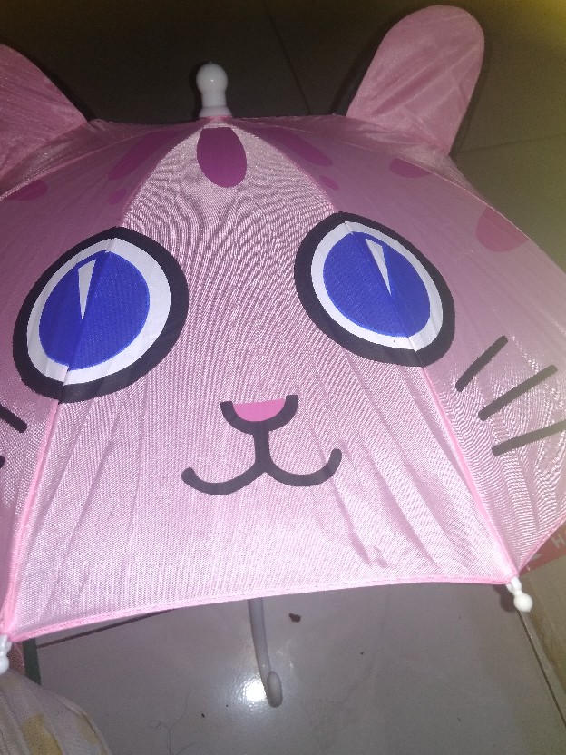 Payung Anak Karakter Kucing/ Payung Mainan/ Payung Motif Animal Kuping Kecil