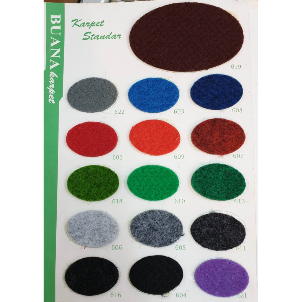 KARPET BUANA - STANDARD POLOS - ROLL 30 Meter - Musholla Kantor Masjid Panggung Gym Pameran