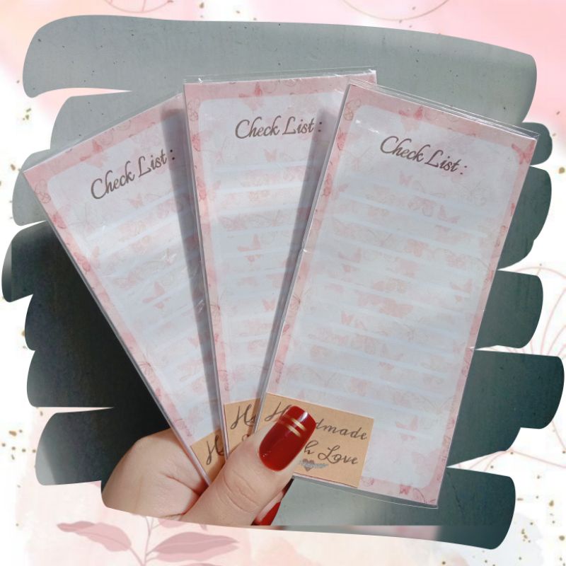 

khalishop - butterfly memopad, memo, notes, things to do list, things to do, to do list, thing to do list, memo pad, check list, todo