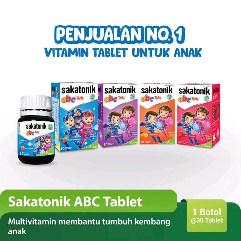 Sakatonik Abc Isi 24 Tablet, Multivitamin Untuk Anak