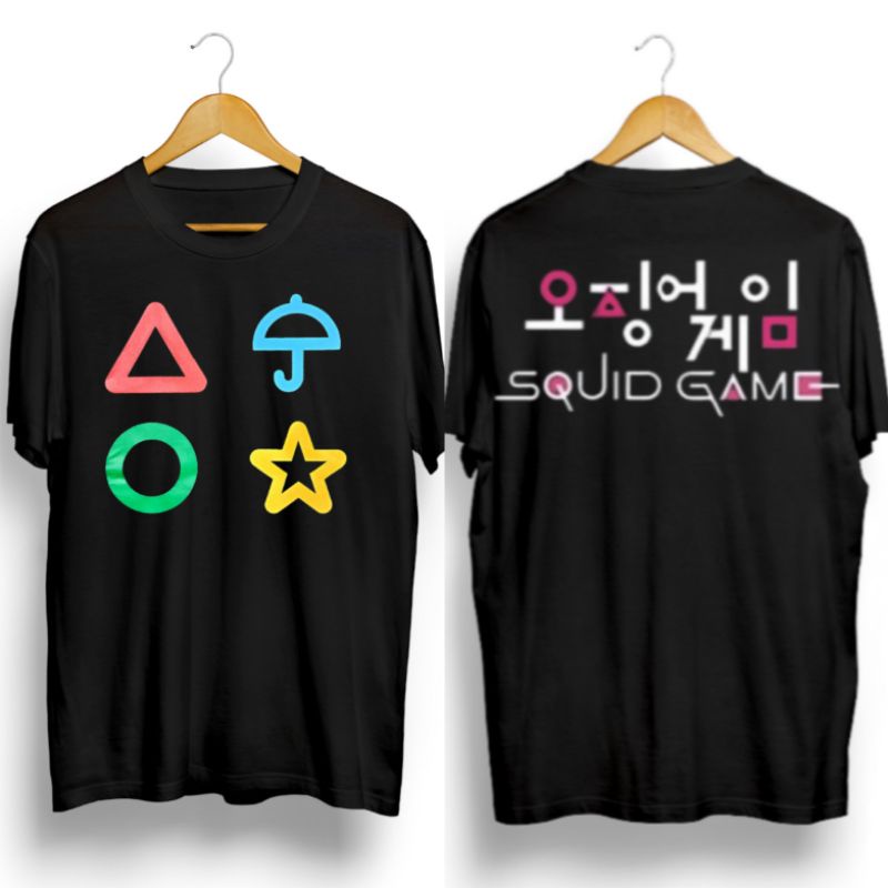 kaos pria/SQUID GAME/kaos hitam