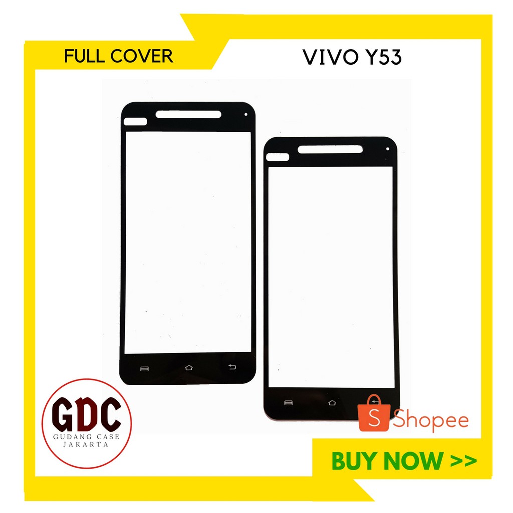 PREMIUM Full Cover Tempered Glass Warna VIVO Y53 | Shopee