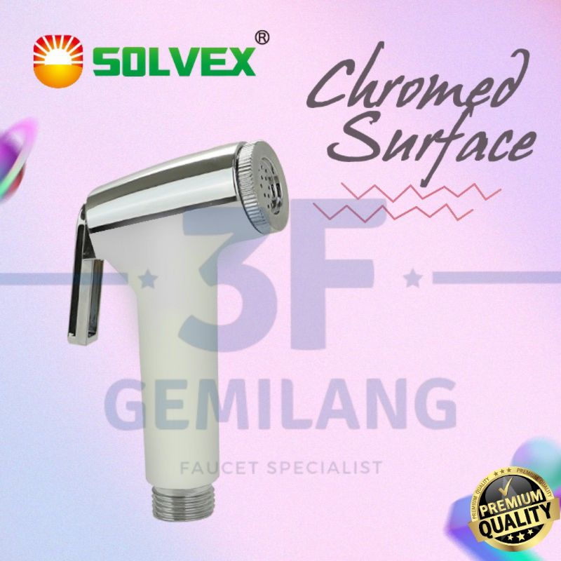 SOLVEX - JET SHOWER TOILET SET WARNA CHROME HIGH QUALITY