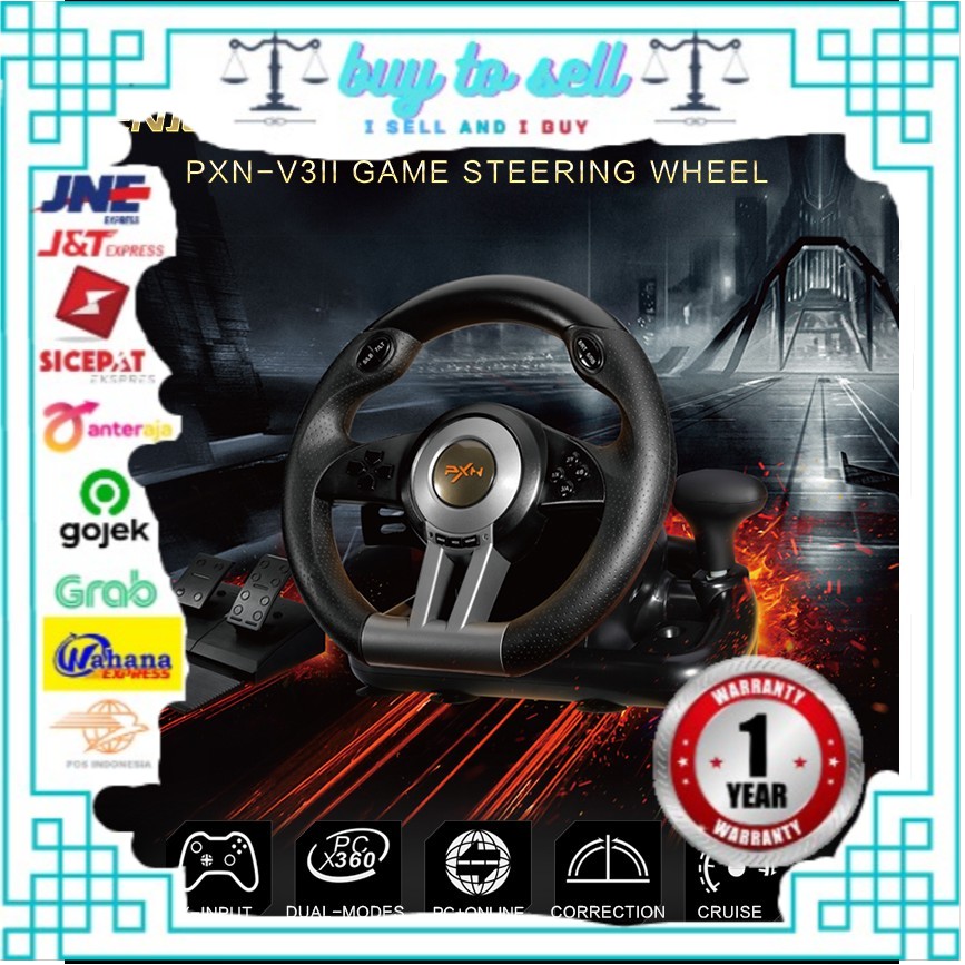 Pxn V3Ii Racing Steering Wheel | Stir | Setir Ps Ps3 Ps4 Pc Xbox