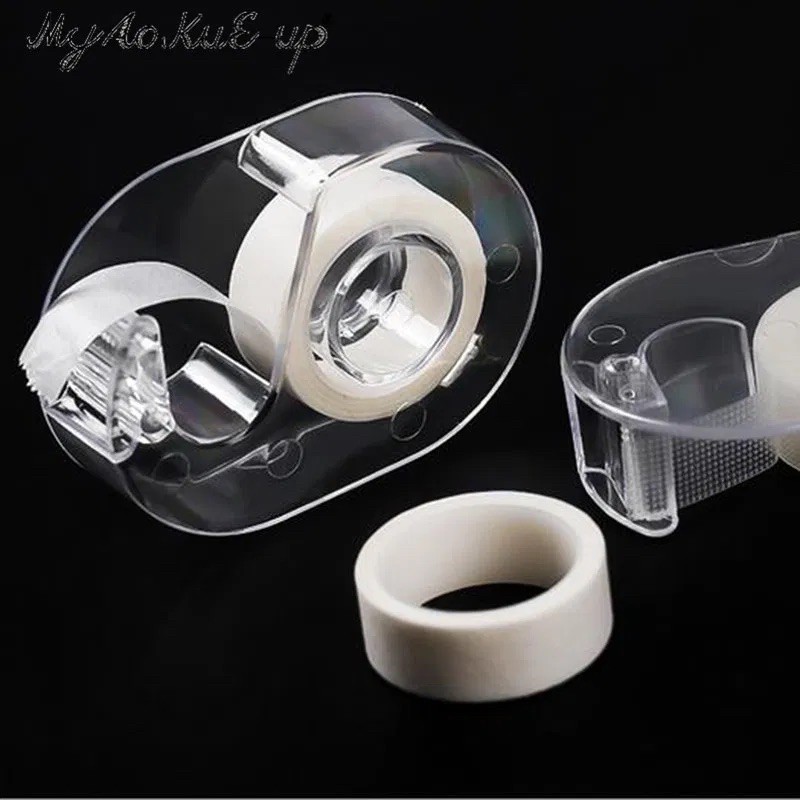 Dispenser tape micropore PE tape eyelash extension / tempat roll lakban putih medis tajam