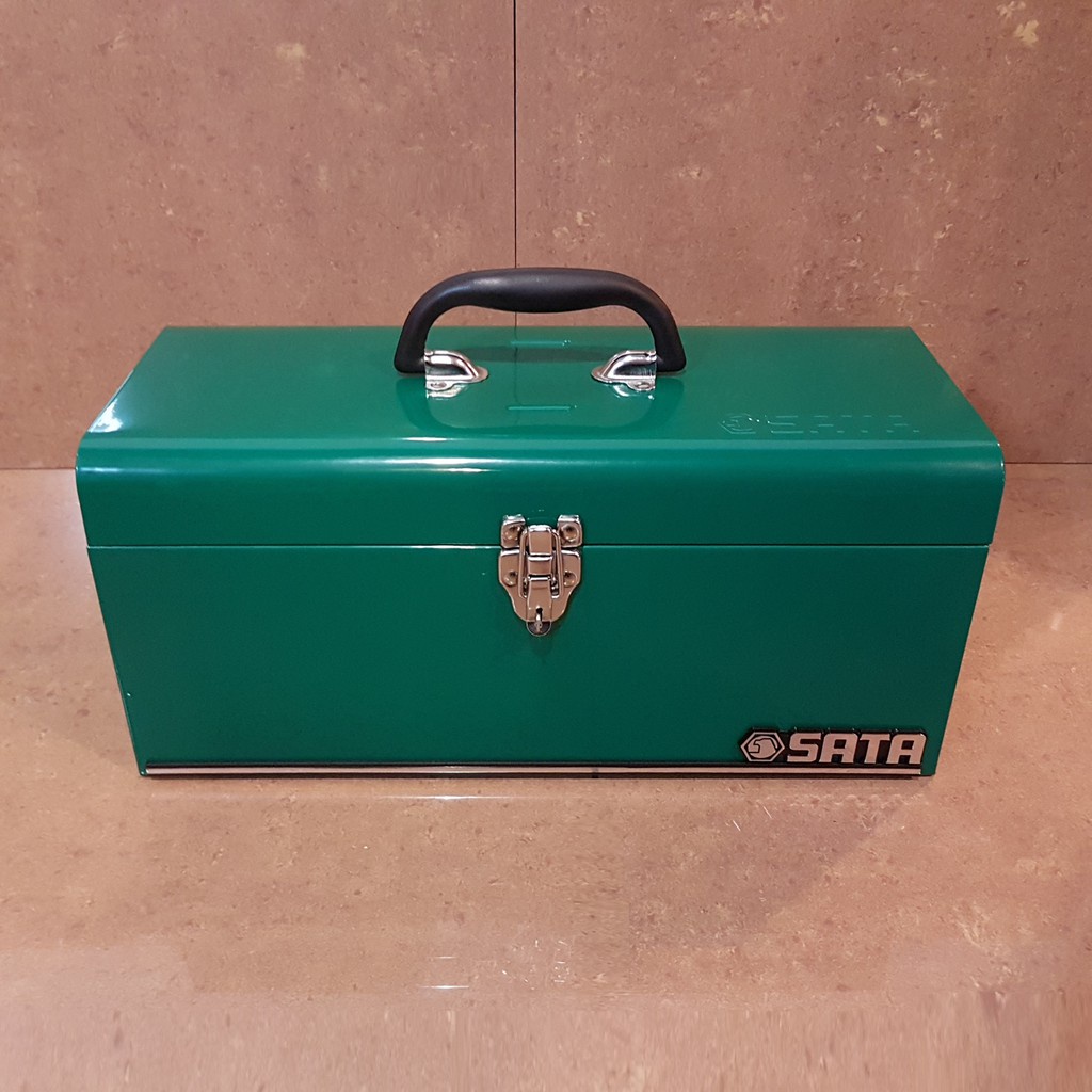 SATA 95102 Tool Box Metal Tool Box 17 Inch