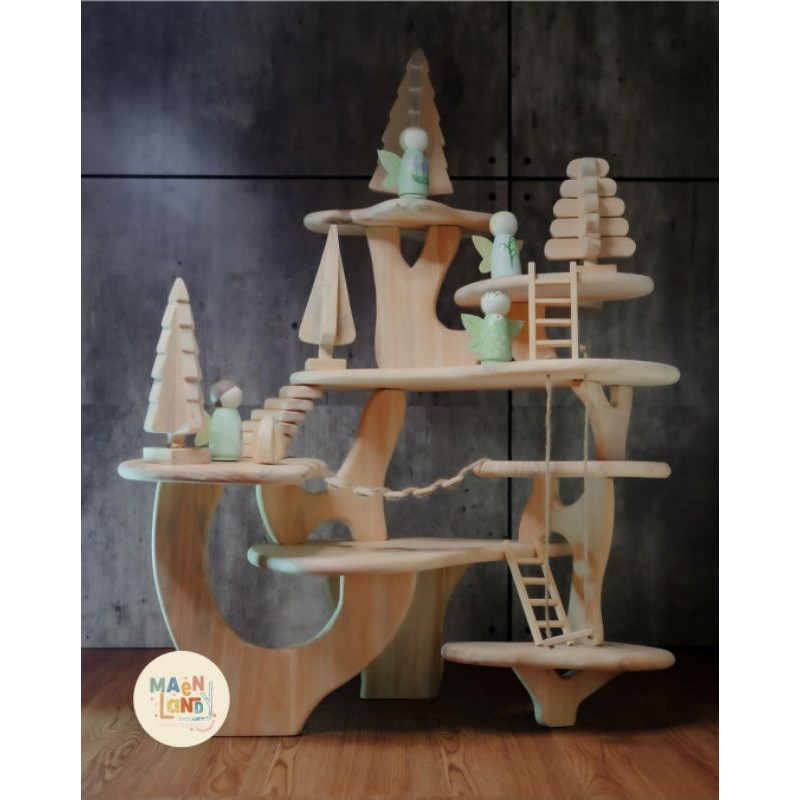 MAENLAND Fairy Treehouse - Mainan Kayu Wooden Rumah-rumahan