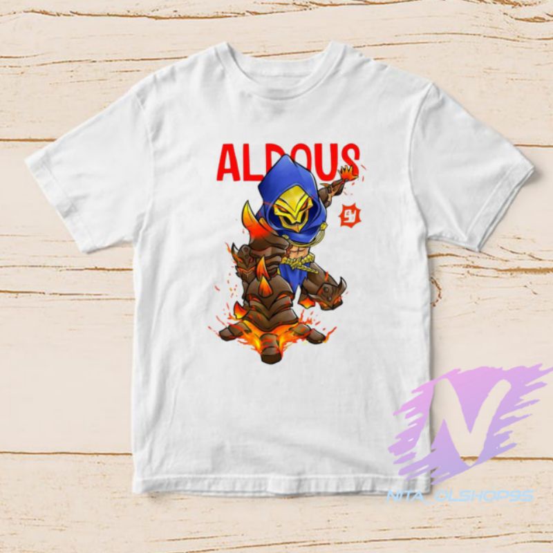 kaos Aldous baju kaos anak Hero mobile legend aldous