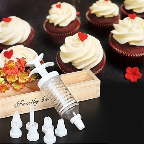 Alat Penghias Kue 8 in 1 - Cake Decoration Tart Coockies Icing Pastry