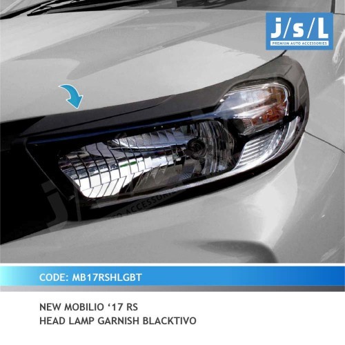 JSL Garnish Depan Mobilio RS 2017 Head Lamp Garnish Black New [BISA COD]