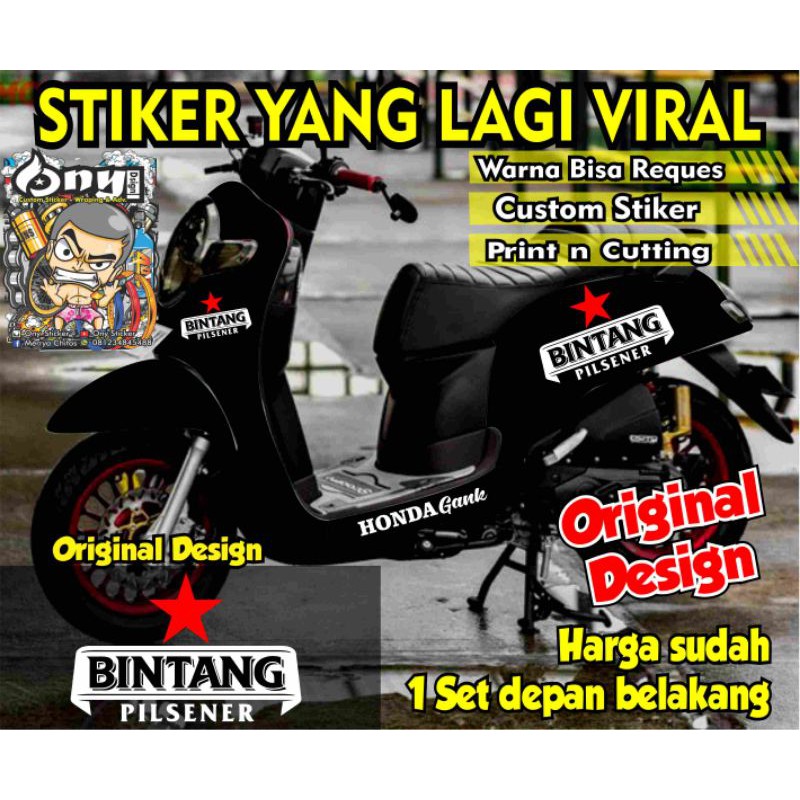 STRIPING SCOOPY BINTANG PILSENER