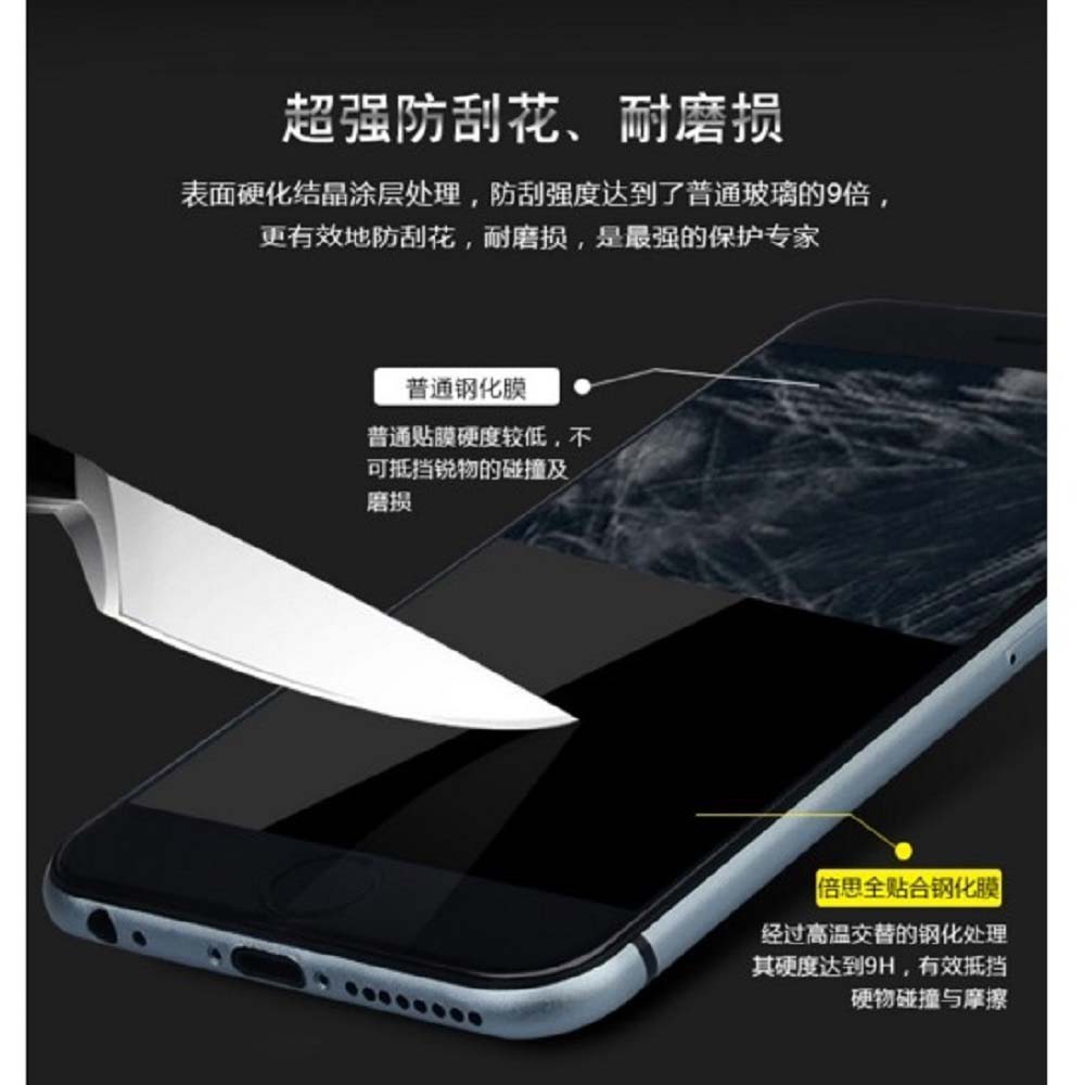 Tempered Glass Untuk Iphone 7 Ukuran 4.7 inch Full Colour / Anti Gores Kaca / Screen Protector
