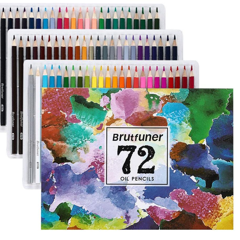 

Produk Original Brutfuner Pensil Warna 72 / 120 Colors Oil Pencil / Artist Pencils Set Mix media