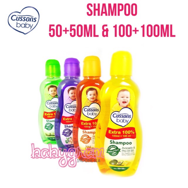 Cussons Baby SHAMPOO 50ml+50ml dan 100ml+100ml / 200ml shampo sampo bayi anak