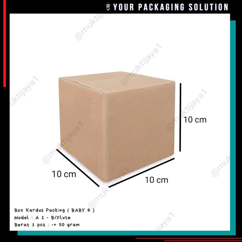 

Box Baby 6 • Uk. 10x10x10cm • Kotak/Kardus/Karton BK