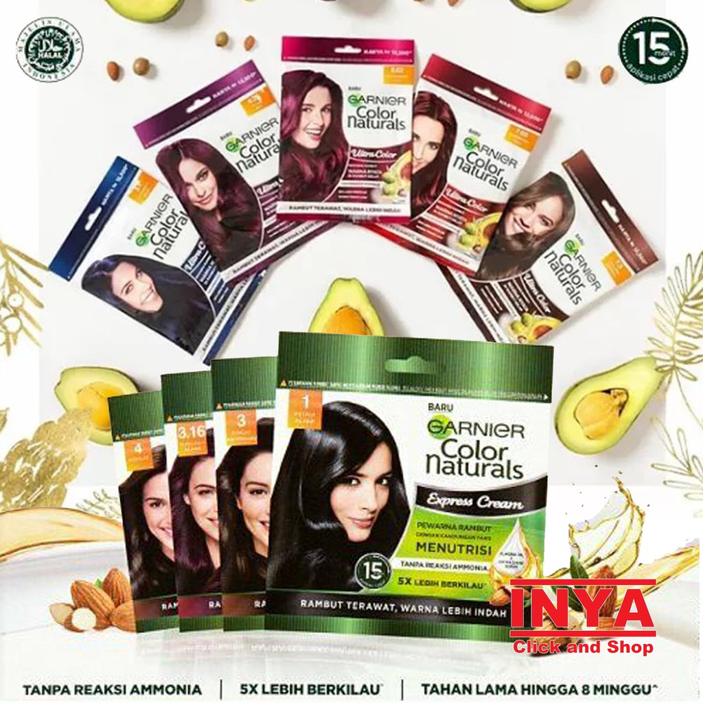 GARNIER COLOR NATURAL EXPRESS CREAM , ULTRA COLOR &amp; MEN SHAMPOO COLOR