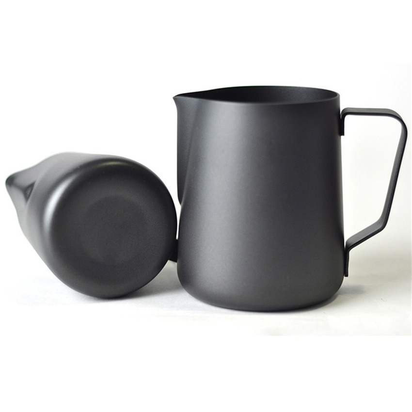 OneTwoCups Gelas Pitcher Kopi Espresso Latte Art 600ml - Black