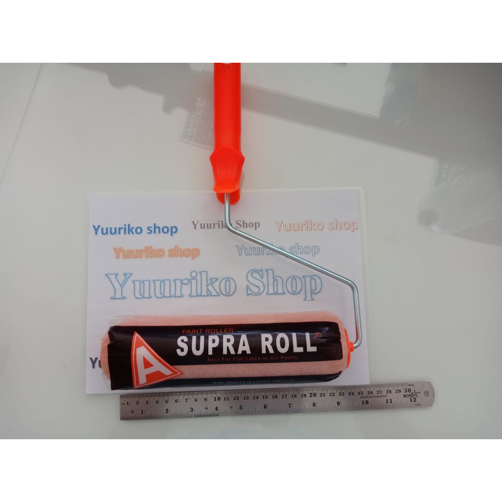Roll Cat Tembok Supra Roll kuas cat minyak 9 in