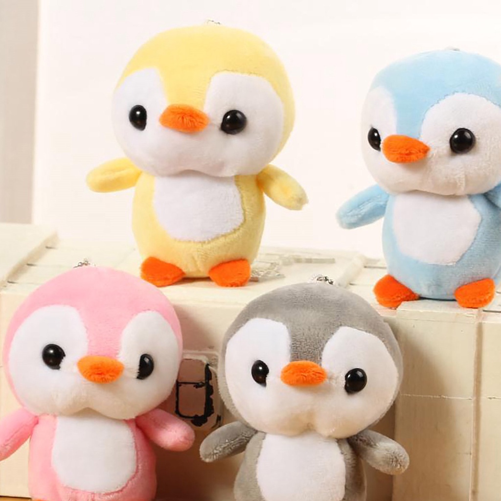 Boneka gantungan Tas Gantungan Kunci karakter pinguin lucu semua mata memandang gemes melihat karakter kartun imut cute Penguin Toy Key Chain Gantungan Kunci Boneka Plush Aksesoris tas anak cewek perempuan bisa juga untuk wanita yang berjiwa muda