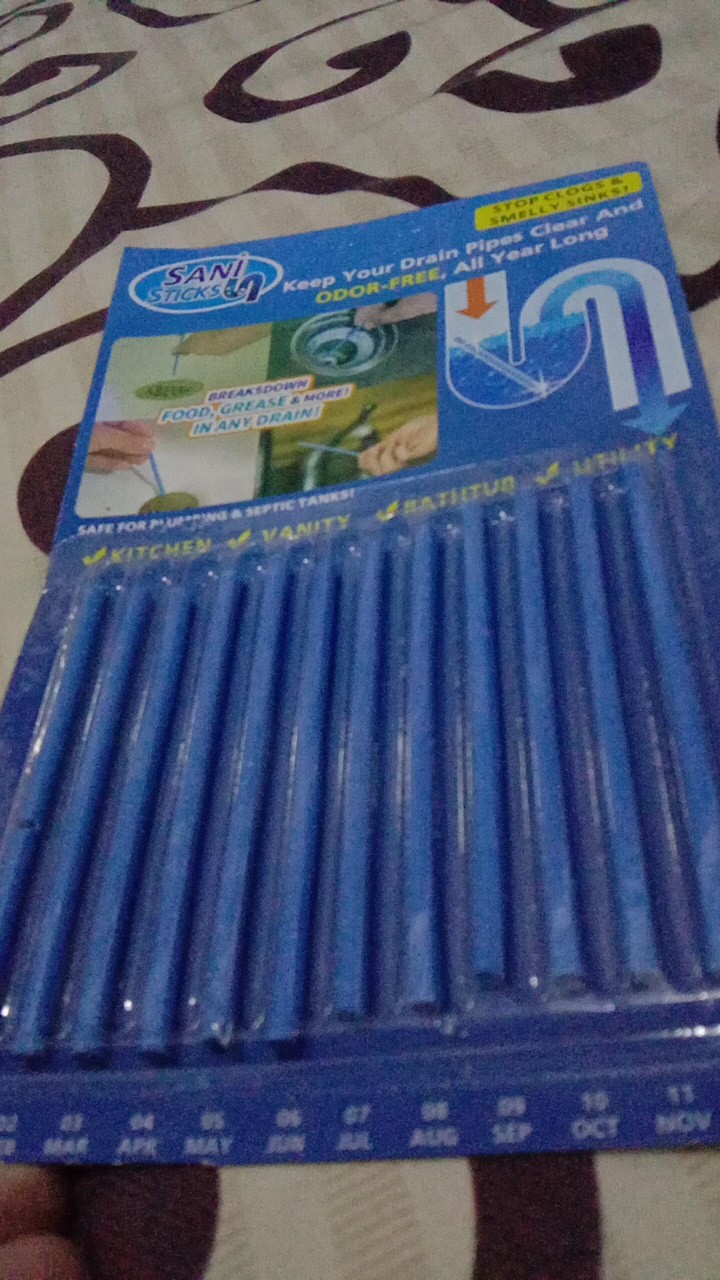 Sani Stick Pembersih Saluran Air Anti Tersumbat Stik Bersih Pipa Bau Cleaner Deodorizer Bebas Minyak