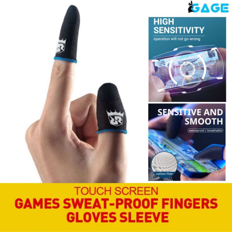 RRQ REQ REGUM Sarung Game Jempol Anti Keringat Super Sensitif Sleeve Finger Touch screen Premium