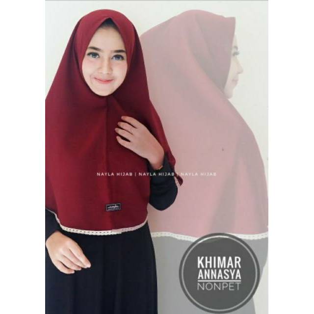  TERLARIS Khimar Annasya Nonpet Jilbab  Khimar Simple 