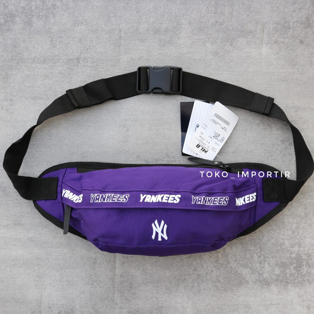 MLB waistbag yankees tas pinggang pria NY LA yankees Korea mirror ori