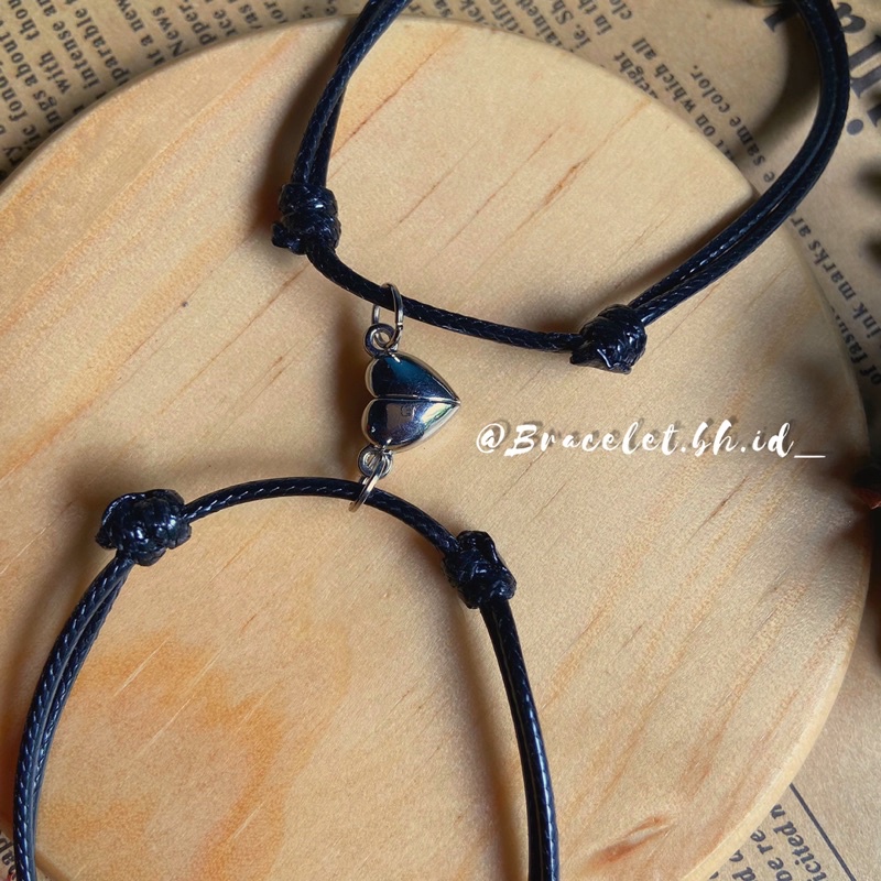 (2pcs) Gelang Magnet Inisial Bronze ||Gelang magnet || Couple magnet || Gelang magnet Inisial