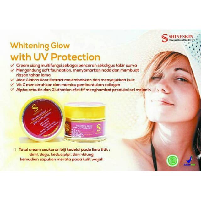 Whitening glow day uv protection